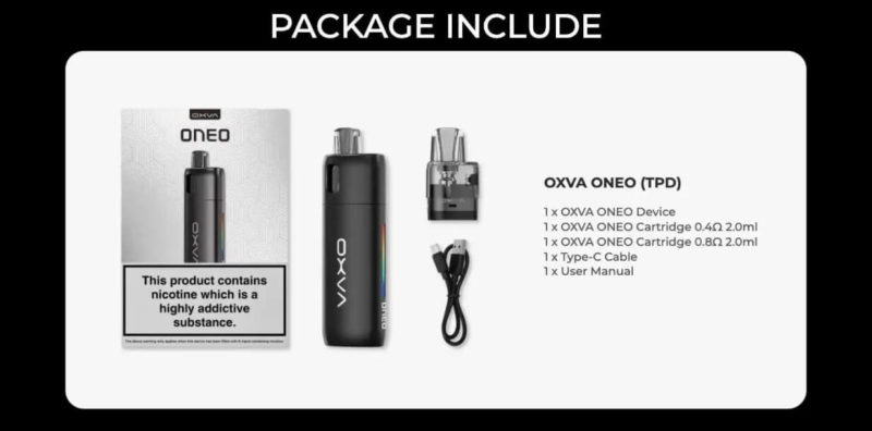 Oxva Oneo Pod Vape Kit - Whats in the Box?